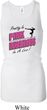 Ladies Tanktop Pretty in Pink Longer Length Racerback Tank Top
