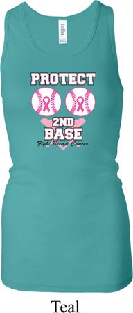 Ladies Tanktop Protect 2nd Base Longer Length Racerback Tank Top