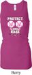 Ladies Tanktop Protect 2nd Base Longer Length Racerback Tank Top