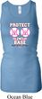 Ladies Tanktop Protect 2nd Base Longer Length Racerback Tank Top