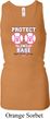 Ladies Tanktop Protect 2nd Base Longer Length Racerback Tank Top