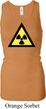 Ladies Tanktop Radioactive Triangle Longer Length Racerback Top