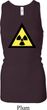 Ladies Tanktop Radioactive Triangle Longer Length Racerback Top