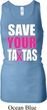 Ladies Tanktop Save Your Tatas Longer Length Racerback Tank Top