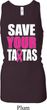 Ladies Tanktop Save Your Tatas Longer Length Racerback Tank Top