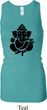 Ladies Tanktop Shadow Ganesha Longer Length Racerback Tank