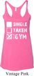 Ladies Tanktop Single Taken At The Gym Tri Blend Racerback Tank Top