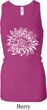 Ladies Tanktop Sketch Lotus Longer Length Racerback Tank