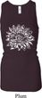 Ladies Tanktop Sketch Lotus Longer Length Racerback Tank