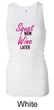 Ladies Tanktop Squat Now Wine Later Longer Length Racerback Tank Top