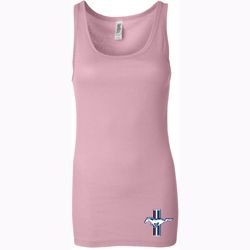 Ladies Tanktop The Legend Lives Crest Bottom Print Longer Length Tank Ladies Tanktop The Legend Lives Crest Bottom Print Longer Length Tank