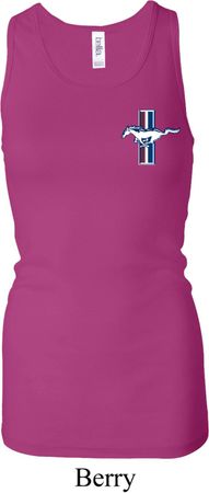 Ladies Tanktop The Legend Lives Crest Longer Length Racerback Tank Top