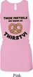 Ladies Tanktop Thirsty Pretzels Longer Length Racerback Top