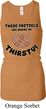 Ladies Tanktop Thirsty Pretzels Longer Length Racerback Top