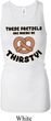 Ladies Tanktop Thirsty Pretzels Longer Length Racerback Top