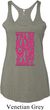 Ladies Tanktop Train Hard Win Easy Tri Blend Racerback Tank Top