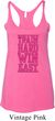 Ladies Tanktop Train Hard Win Easy Tri Blend Racerback Tank Top