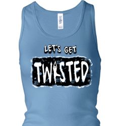 Ladies Tanktop Twisted Longer Length Racerback Tank Top
