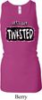 Ladies Tanktop Twisted Longer Length Racerback Tank Top