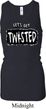 Ladies Tanktop Twisted Longer Length Racerback Tank Top