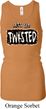 Ladies Tanktop Twisted Longer Length Racerback Tank Top