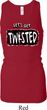 Ladies Tanktop Twisted Longer Length Racerback Tank Top