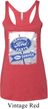 Ladies Tanktop Vintage Sign Genuine Ford Tri Blend Racerback Tank Top