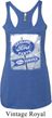 Ladies Tanktop Vintage Sign Genuine Ford Tri Blend Racerback Tank Top