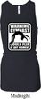Ladies Tanktop Warning Gymnast Could Flip Longer Length Racerback Tank