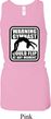 Ladies Tanktop Warning Gymnast Could Flip Longer Length Racerback Tank