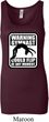 Ladies Tanktop Warning Gymnast Could Flip Longer Length Tank Top