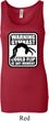 Ladies Tanktop Warning Gymnast Could Flip Longer Length Tank Top