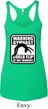 Ladies Tanktop Warning Gymnast Could Flip Tri Blend Racerback Tank Top