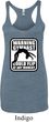 Ladies Tanktop Warning Gymnast Could Flip Tri Blend Racerback Tank Top
