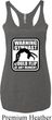 Ladies Tanktop Warning Gymnast Could Flip Tri Blend Racerback Tank Top