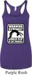 Ladies Tanktop Warning Gymnast Could Flip Tri Blend Racerback Tank Top