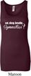 Ladies Tanktop White Eat Sleep Breathe Gymnastics Longer Length Tank
