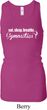 Ladies Tanktop White Eat Sleep Gymnastics Longer Length Racerback Tank