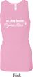 Ladies Tanktop White Eat Sleep Gymnastics Longer Length Racerback Tank