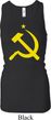 Ladies Tanktop Yellow Hammer And Sickle Longer Length Racerback Tank