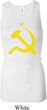 Ladies Tanktop Yellow Hammer And Sickle Longer Length Racerback Tank