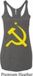 Ladies Tanktop Yellow Hammer And Sickle Tri Blend Racerback Tank Top