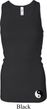 Ladies Tanktop Yin Yang Bottom Print Longer Length Racerback Tank