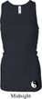 Ladies Tanktop Yin Yang Bottom Print Longer Length Racerback Tank
