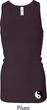 Ladies Tanktop Yin Yang Bottom Print Longer Length Racerback Tank