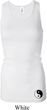 Ladies Tanktop Yin Yang Bottom Print Longer Length Racerback Tank