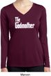 Ladies The Godmother White Print Dry Wicking Long Sleeve
