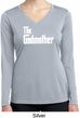 Ladies The Godmother White Print Dry Wicking Long Sleeve