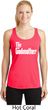 Ladies The Godmother White Print Dry Wicking Racerback
