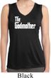 Ladies The Godmother White Print Dry Wicking Sleeveless Shirt